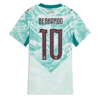 Billige Fotballdrakt Portugal Bernardo Silva #10 Replika Bortedrakt Dame VM 2026 Kortermet